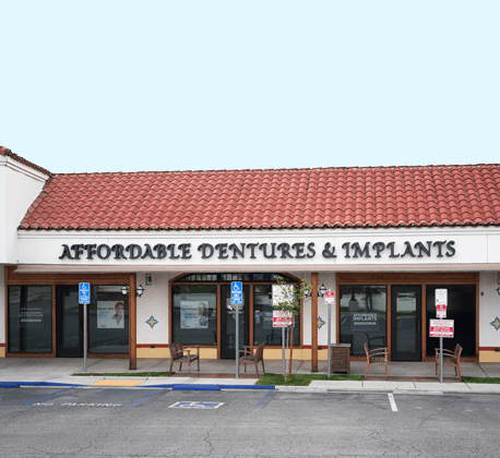 Exterior of Affordable Dentures & Implants in Bakerfield, CA