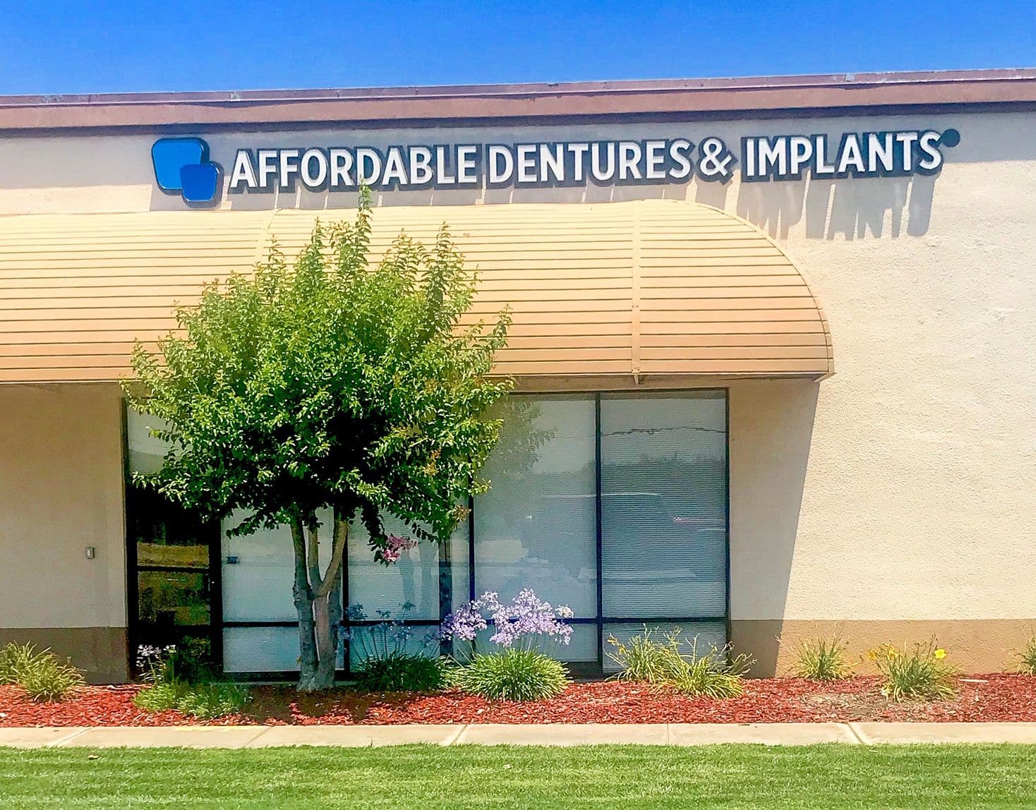 Exterior of Affordable Dentures & Implants in Modesto, CA