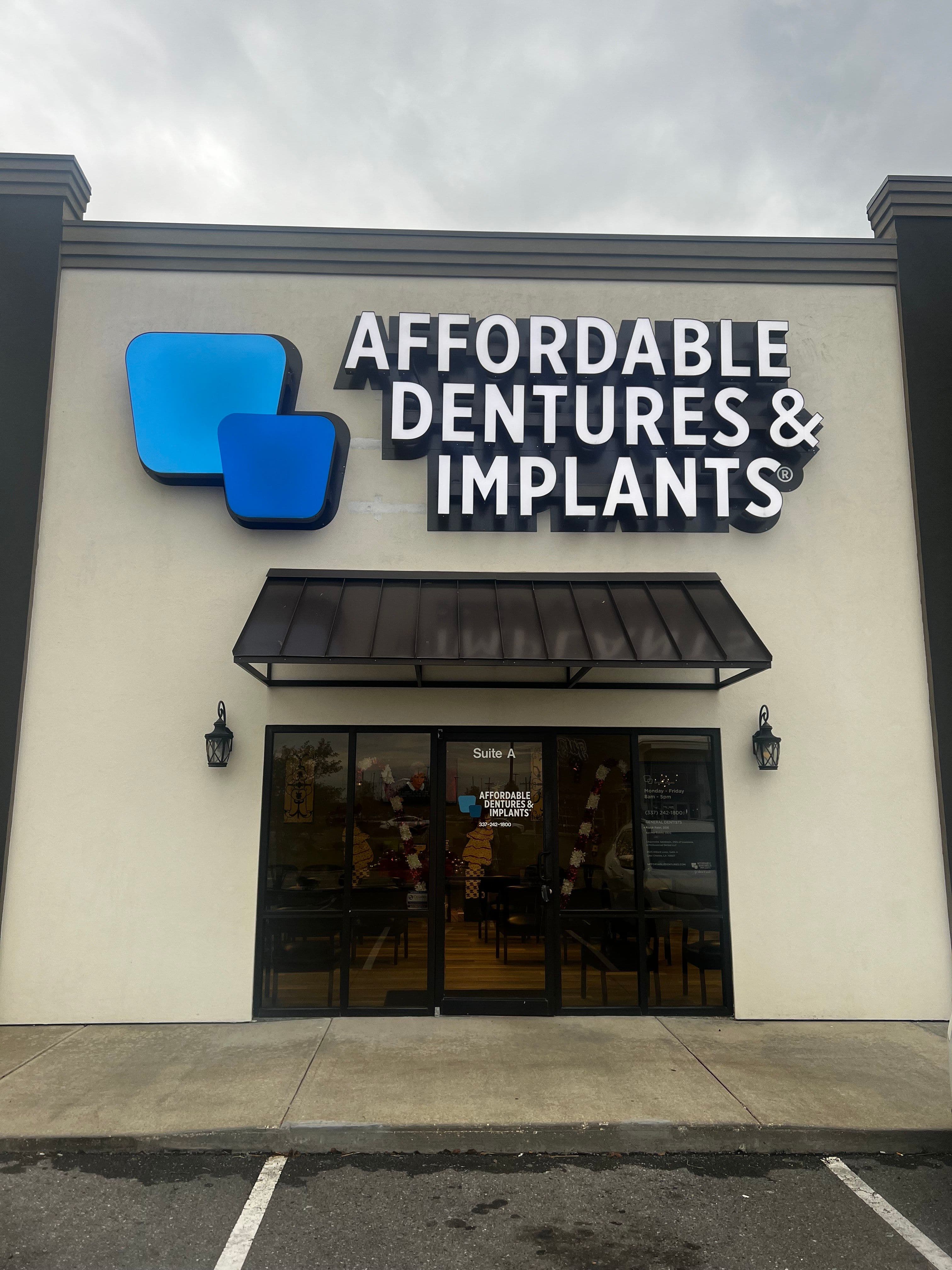 Exterior of Affordable Dentures & Implants in Lake Charles, LA