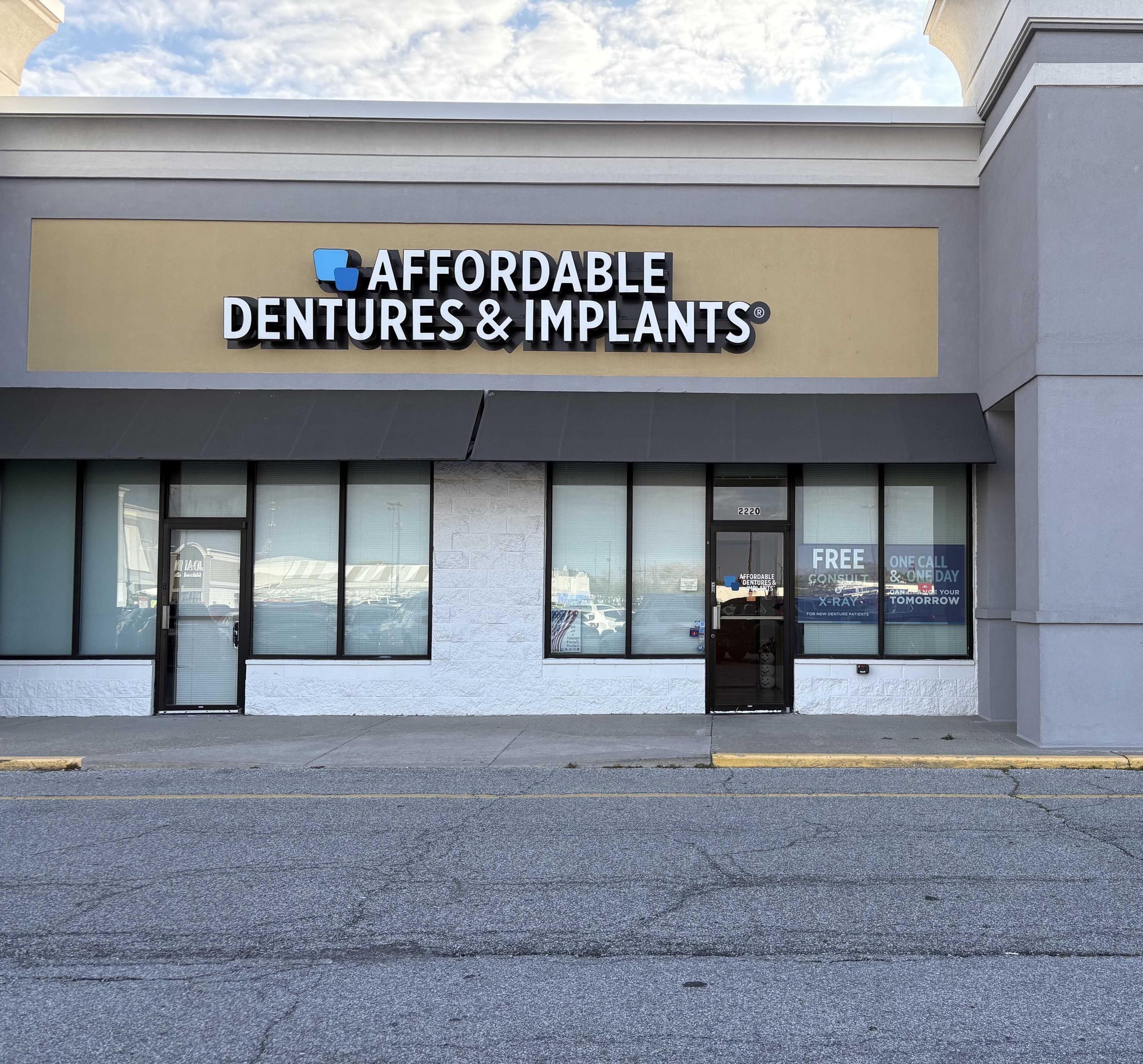 Exterior of Affordable Dentures & Implants in Kokomo IN