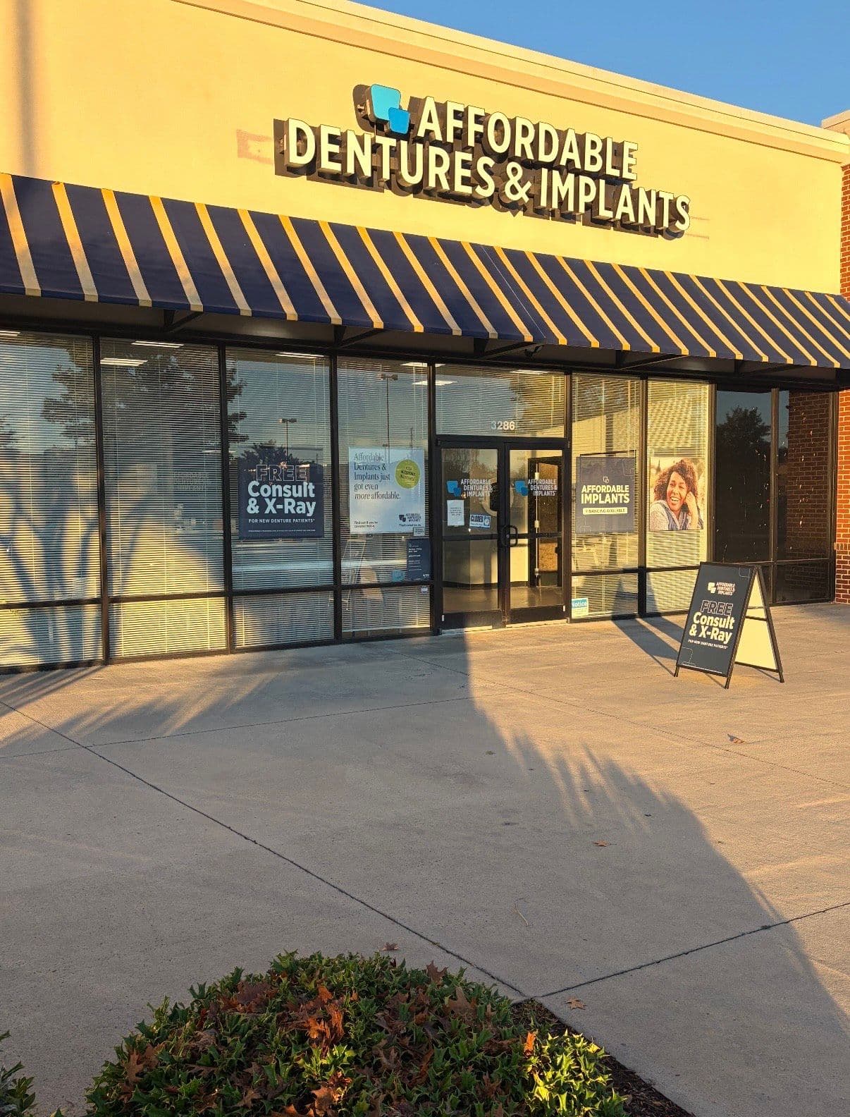 Exterior of Affordable Dentures & Implants in Sanford, NC