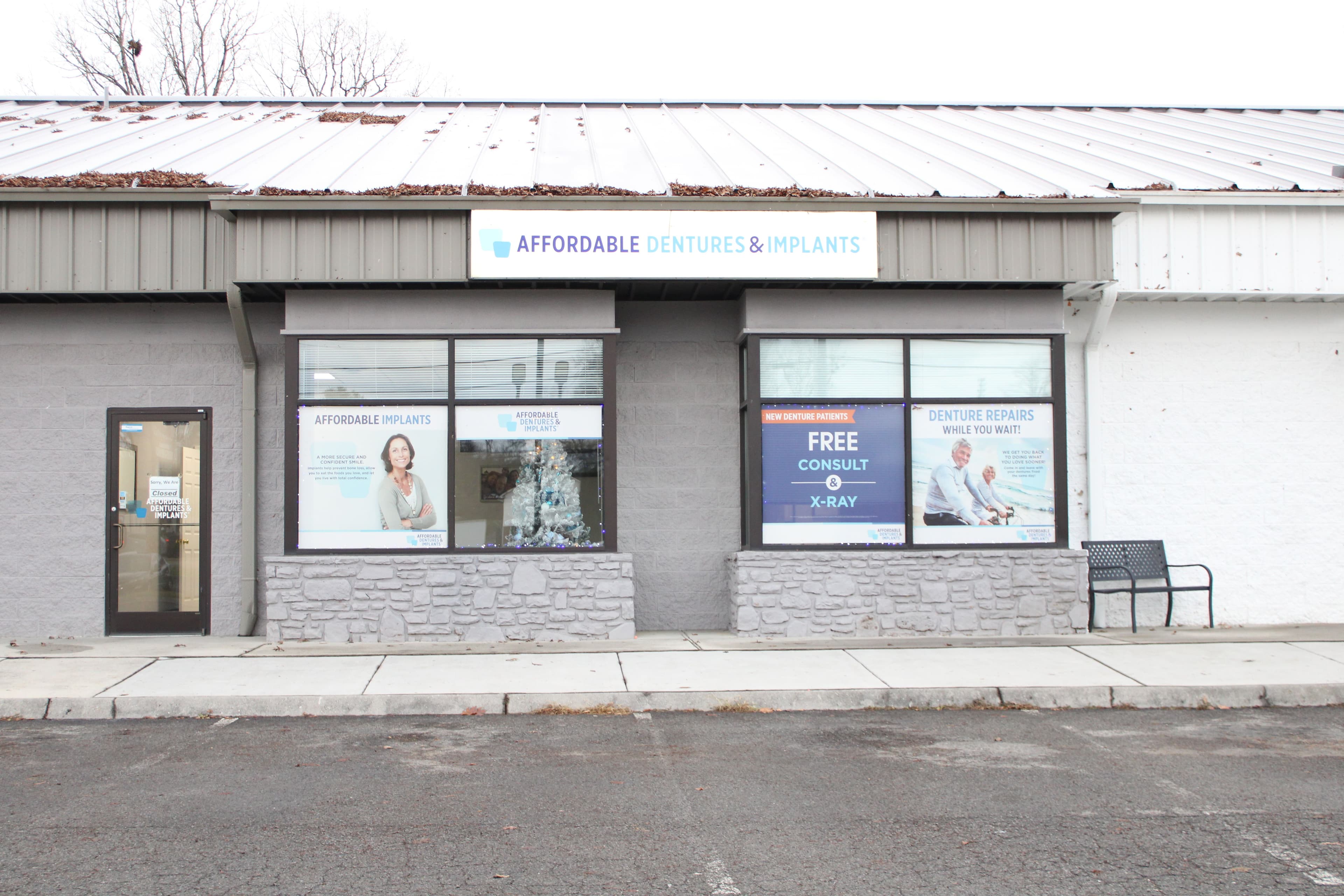 Exterior of Affordable Dentures & Implants in Sevierville, TN