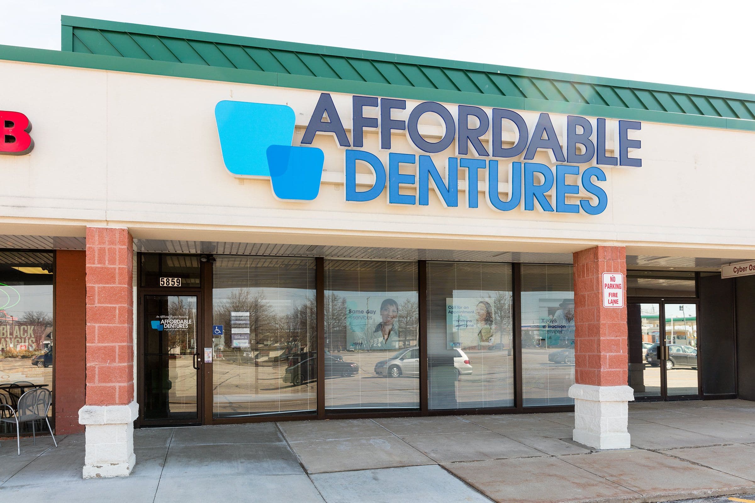 Exterior of Affordable Dentures & Implants in Brook Park OH