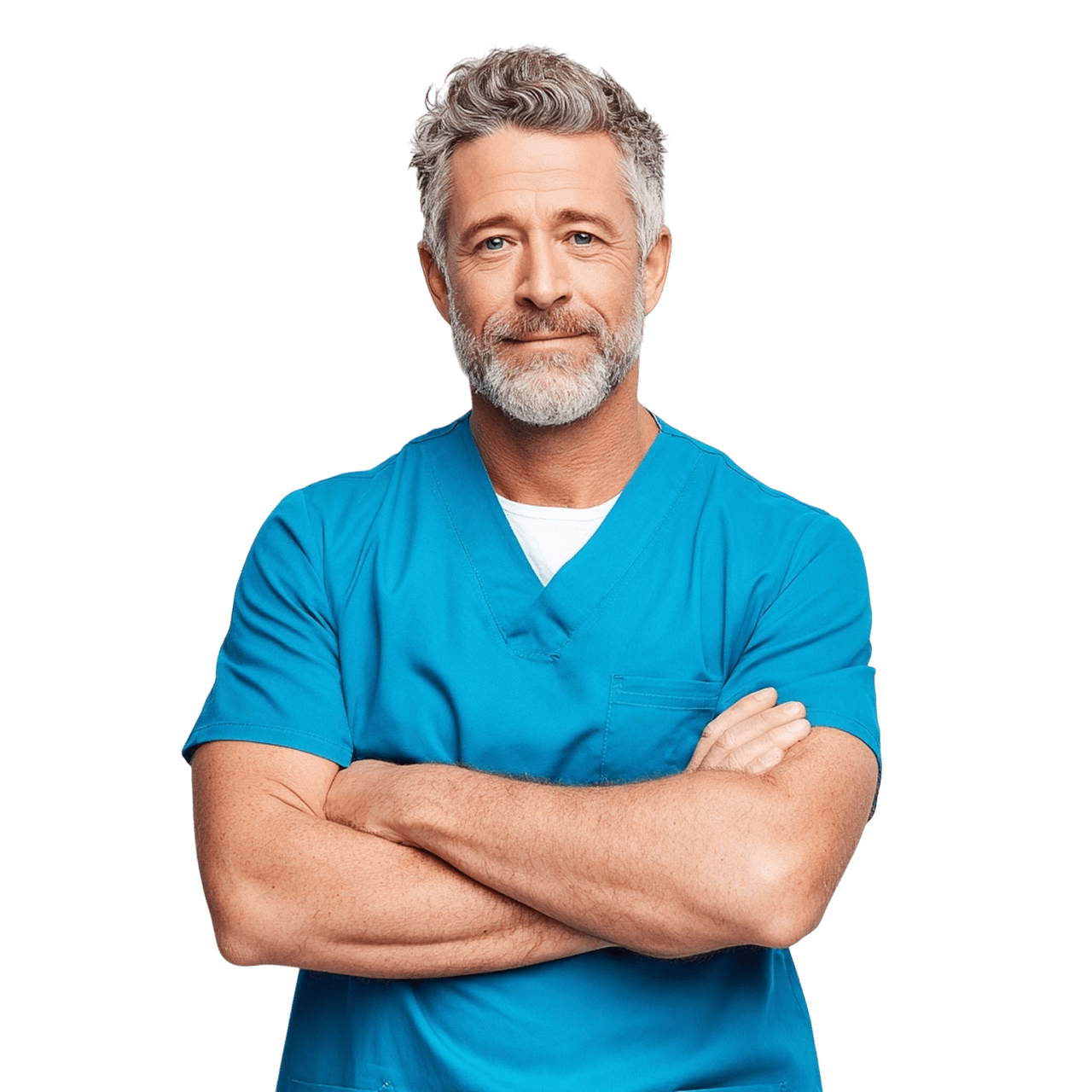 dentist crossing arms