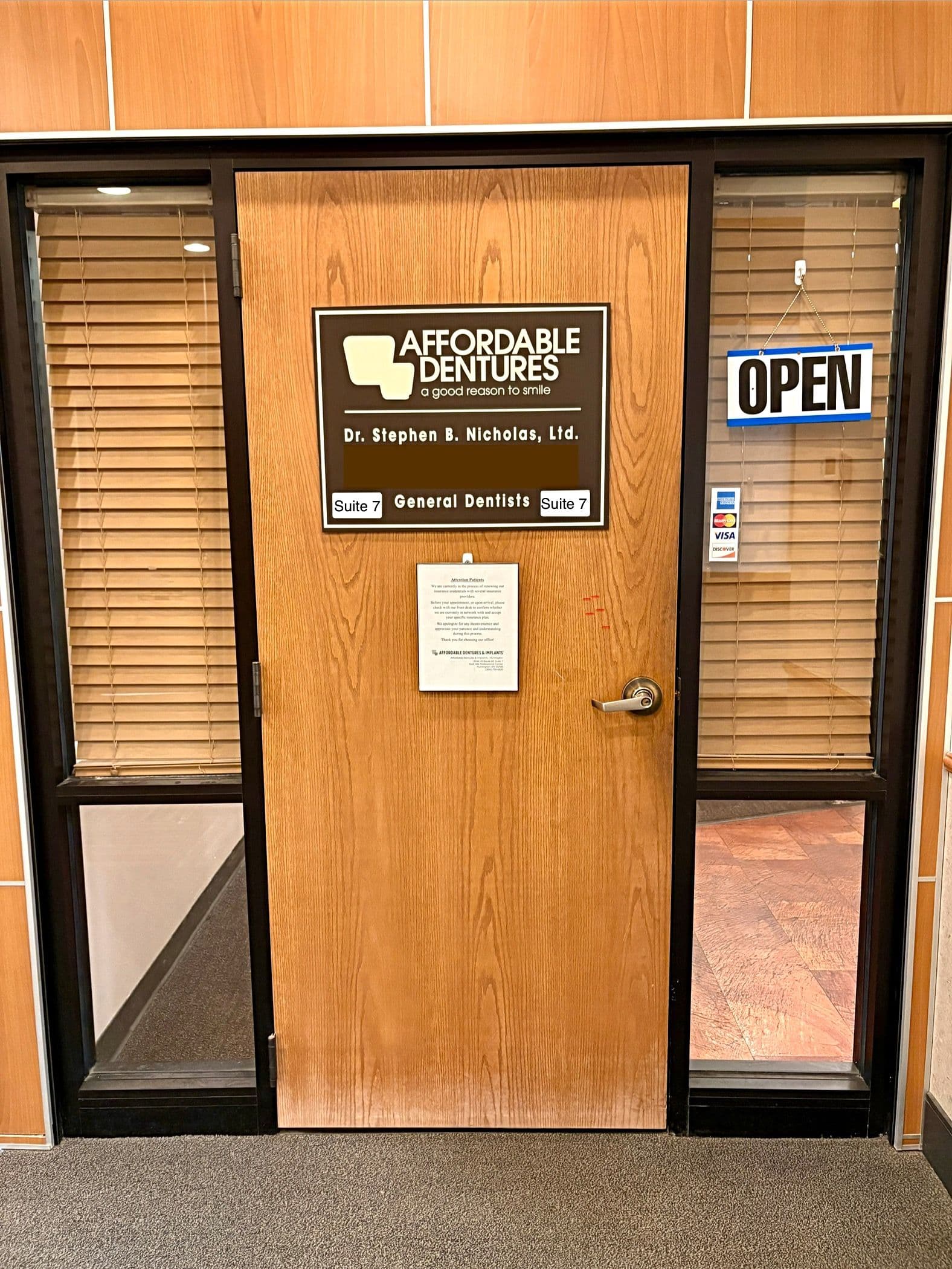 Exterior of Affordable Dentures & Implants in Barboursville, WV