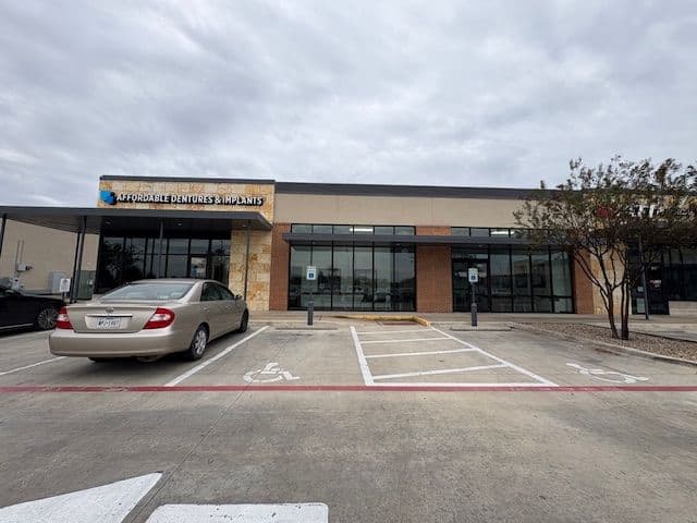 Exterior of Affordable Dentures & Implants in Manor, TX