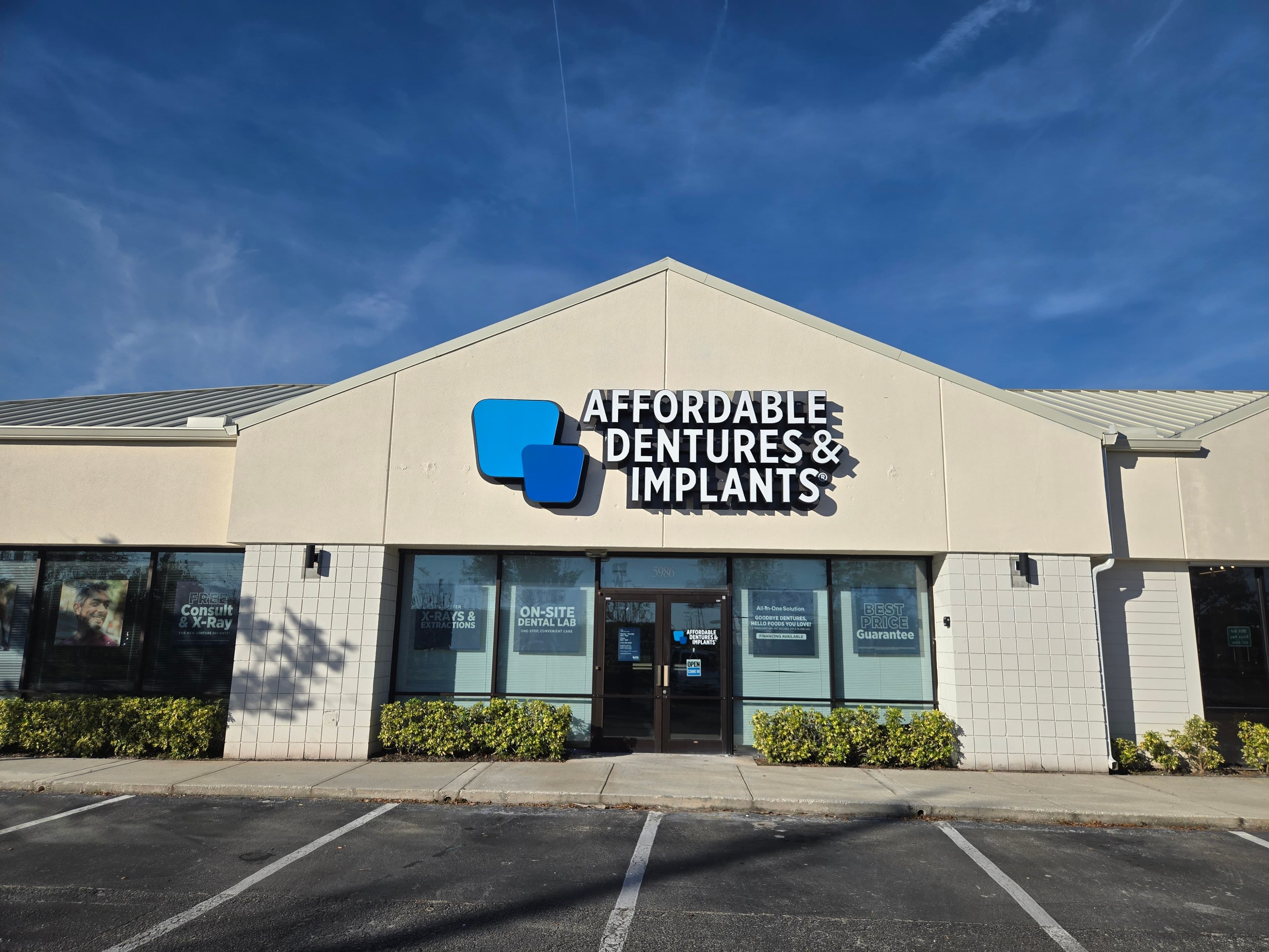 Exterior of Affordable Dentures & Implants in Vero Beach, FL