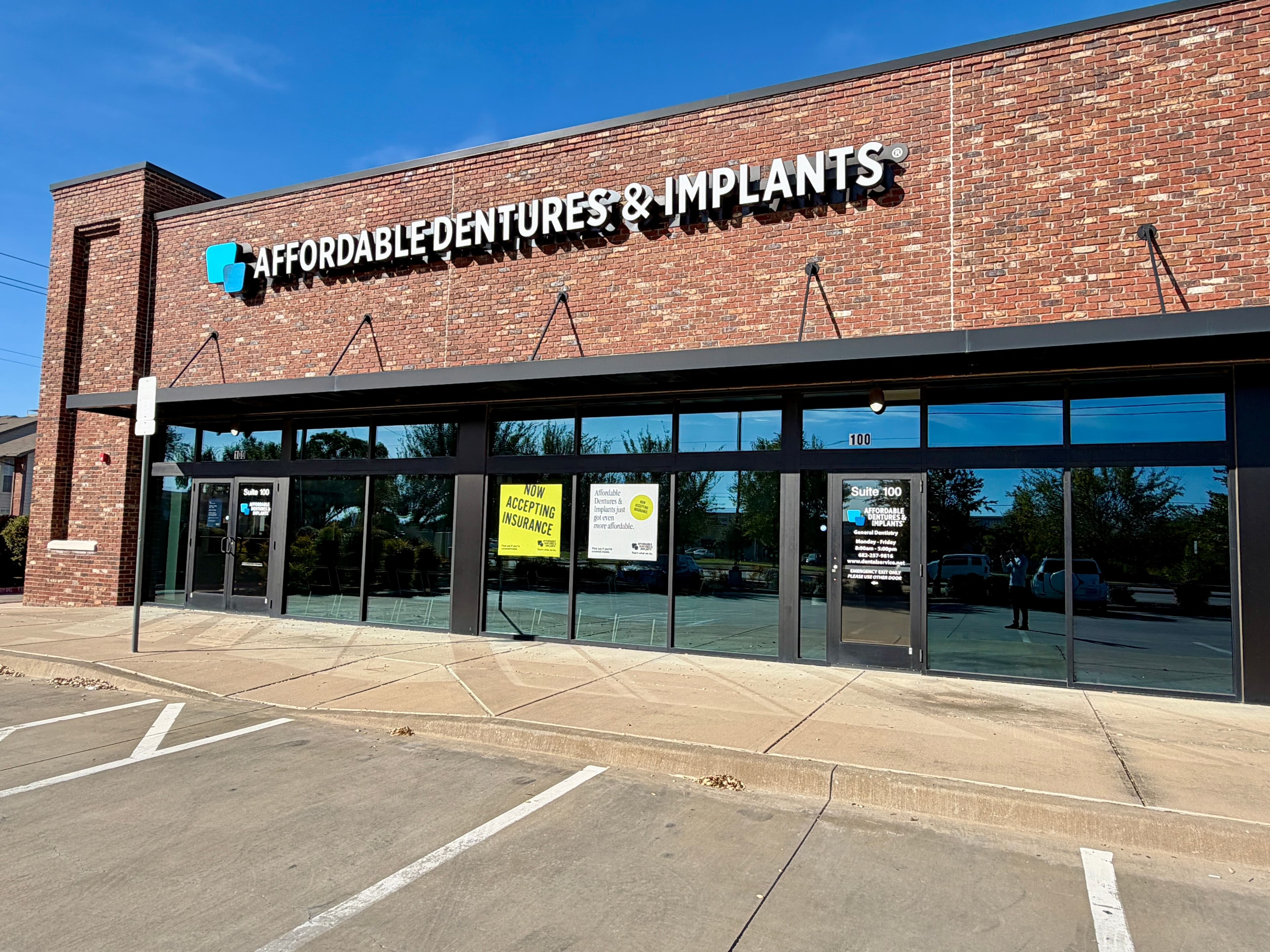 Exterior of Affordable Dentures & Implants in Euless, TX