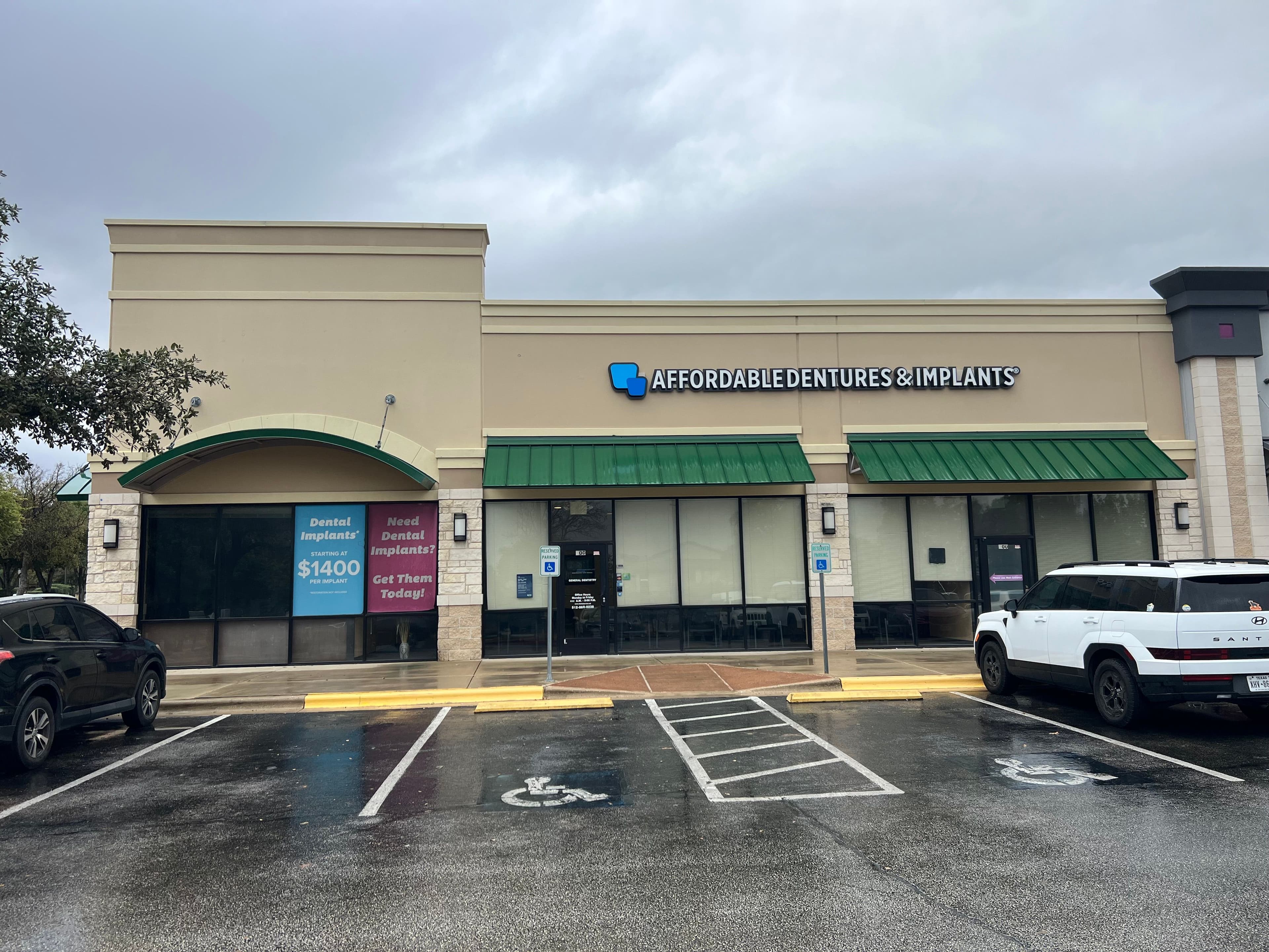 Exterior of Affordable Dentures & Implants in Georgetown, TX
