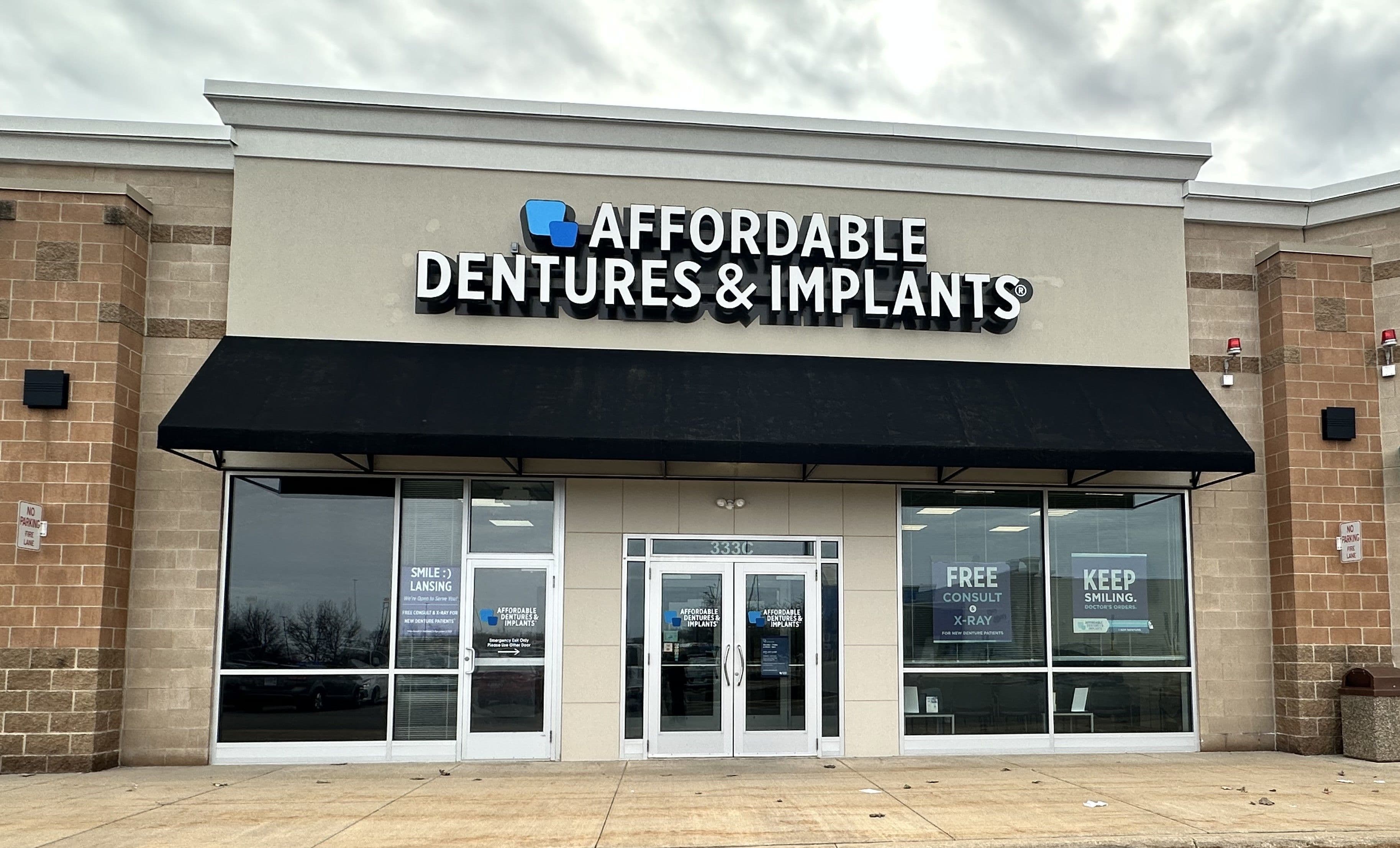 Exterior of Affordable Dentures & Implants in Lansing, MI