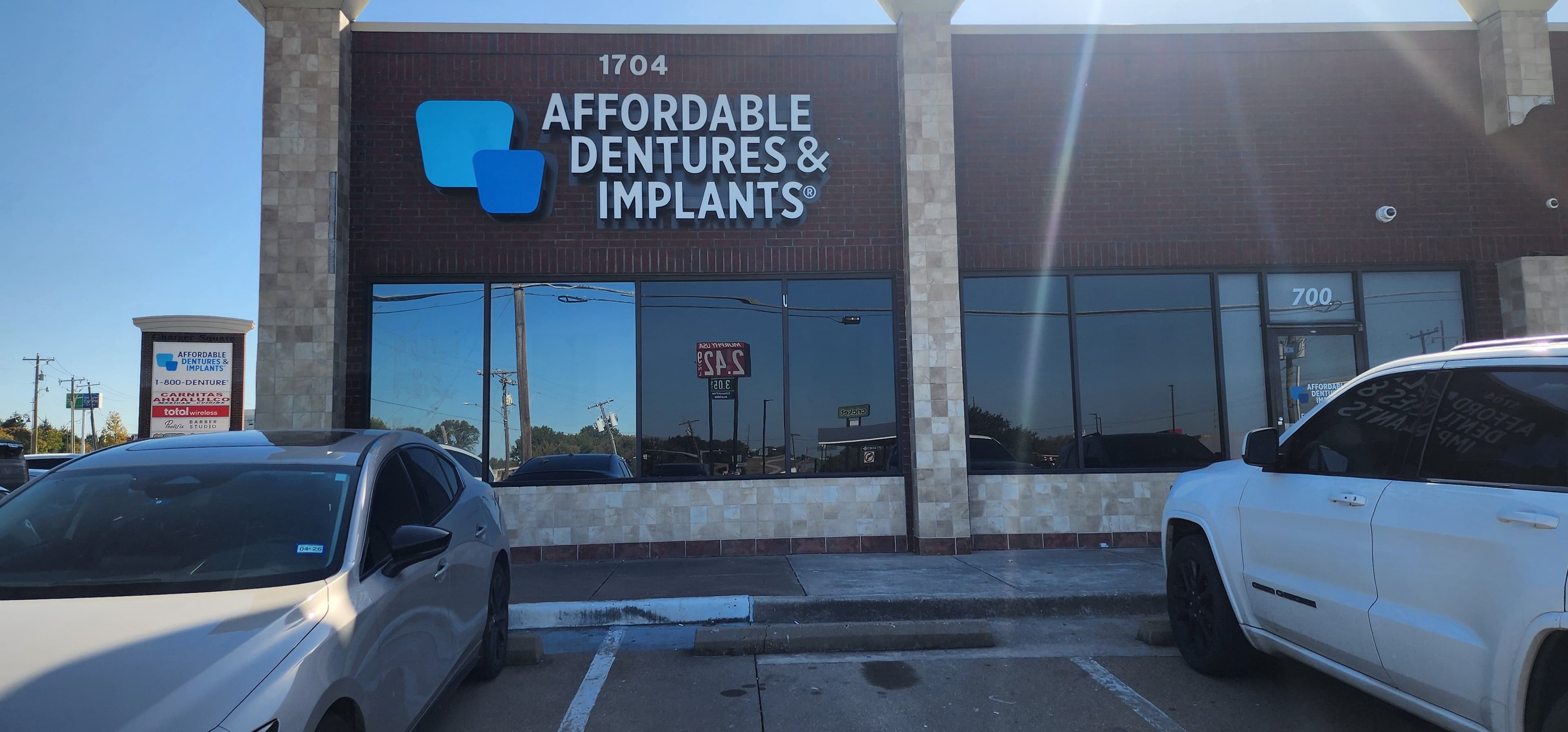 Exterior of Affordable Dentures & Implants in Mesquite, TX
