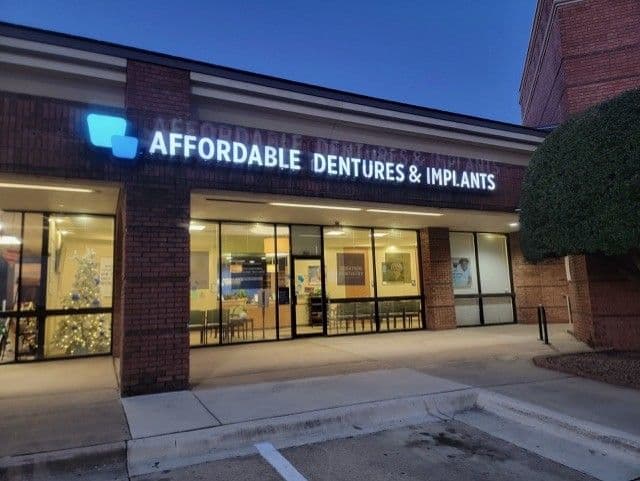 Exterior of Affordable Dentures & Implants in Fort Worth, TX