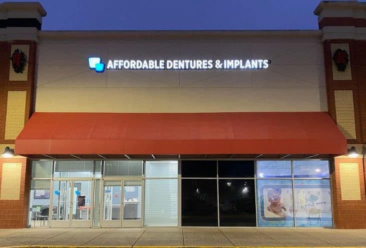 Exterior of Affordable Dentures & Implants in Fredericksburg, VA