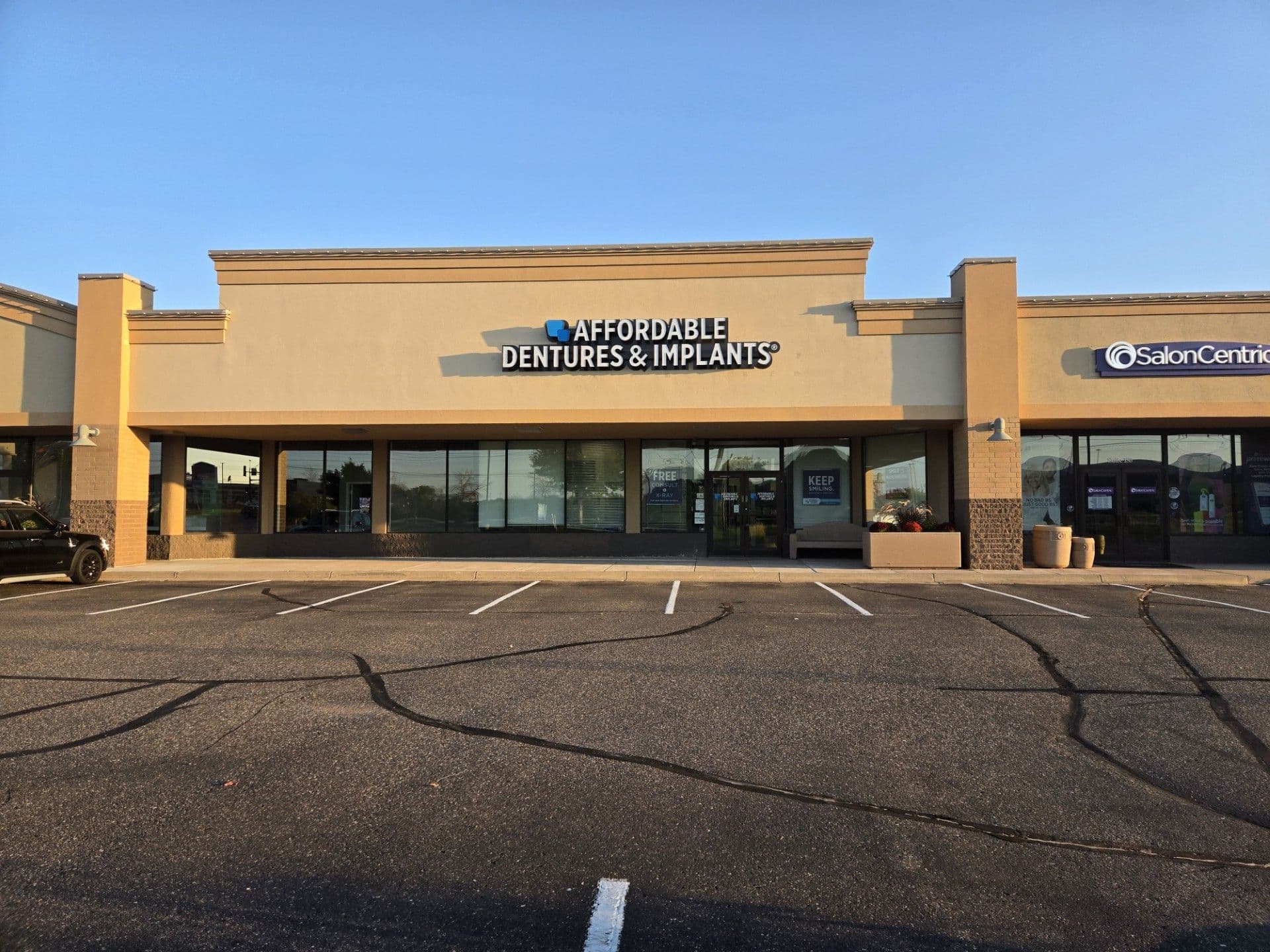 Exterior of Affordable Dentures & Implants in Maplewood, MN