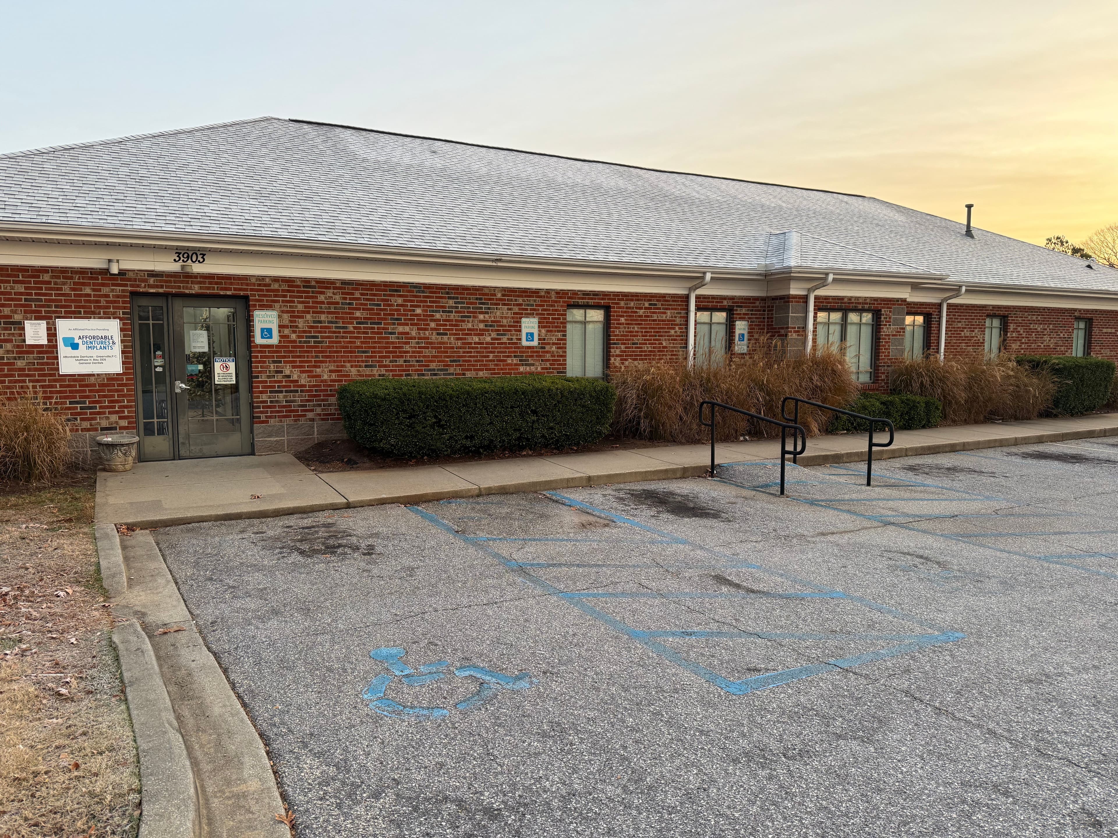 Exterior of Affordable Dentures & Implants in Greenville, SC
